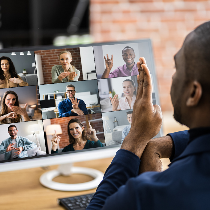 video conference for deaf history month